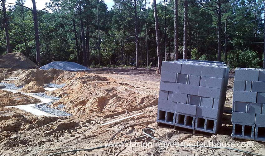 Basement Construction Concrete Blocks