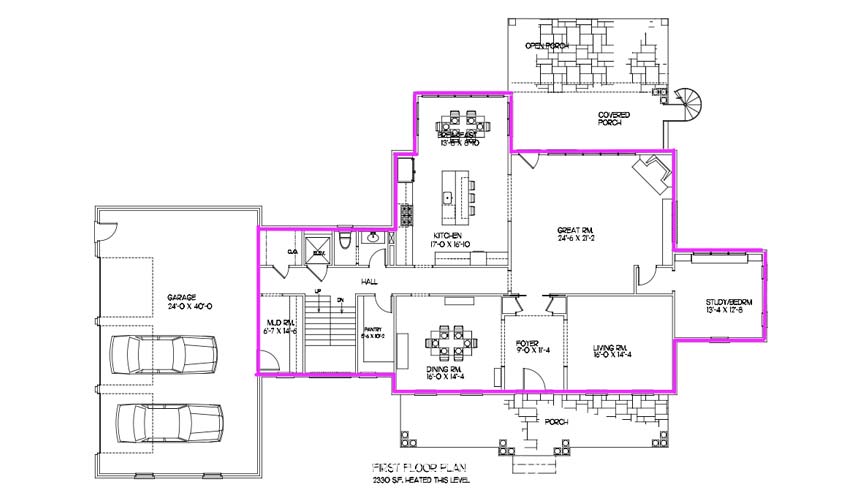 Calculating Square Footage Per Heated Space