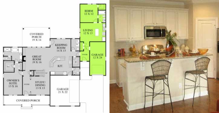 In-Law Suite Garage Plan